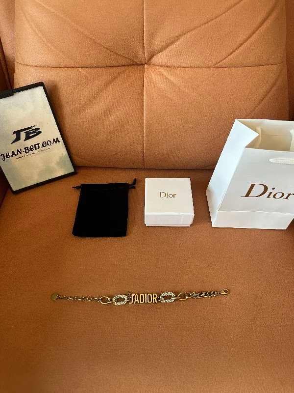 Dior J'Adior chain bracelet with crystal embellishments