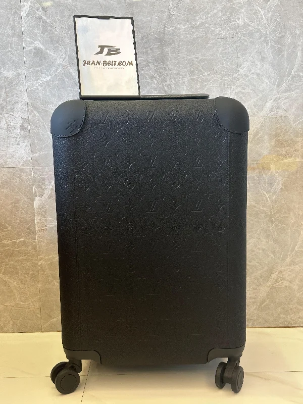 Louis Vuitton Horizon 55 Black monogram embossed leather rolling luggage
